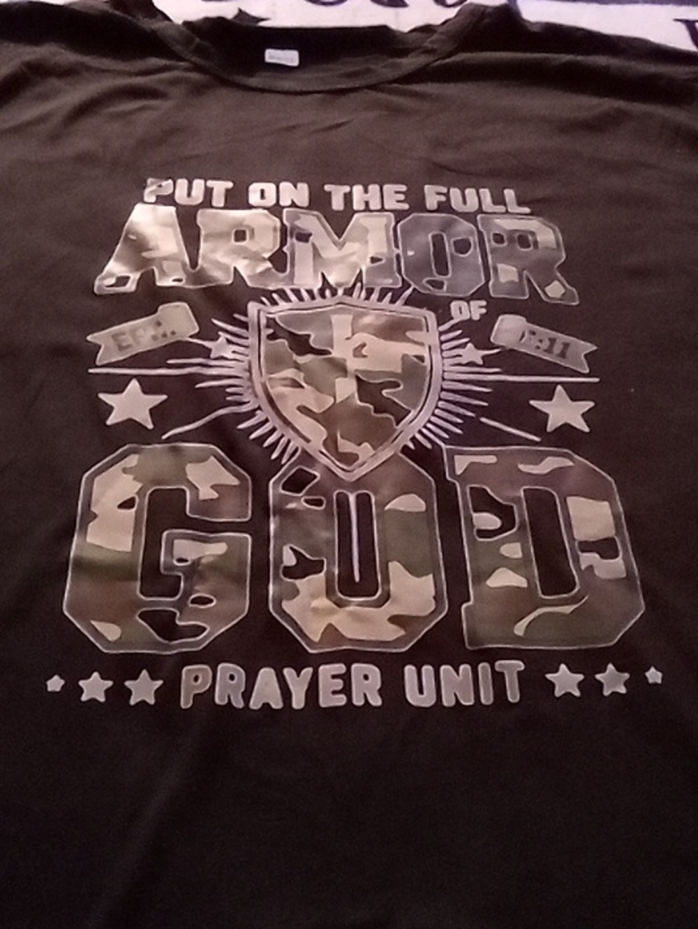 Armor of God Prayer Graphic Tee - Black